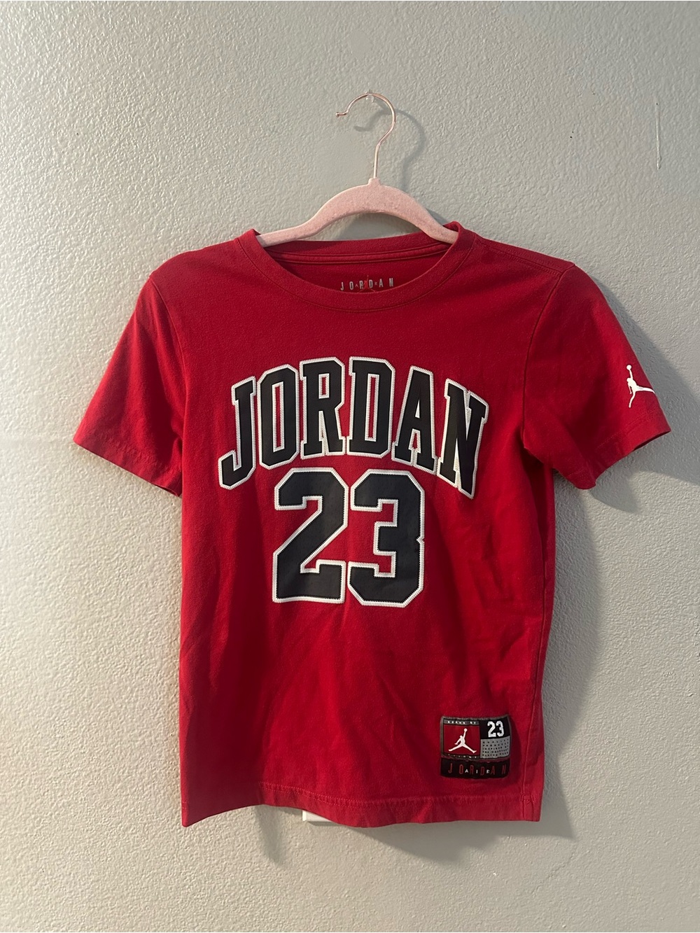 Jordan Red Short-Sleeve '23' Graphic Tee